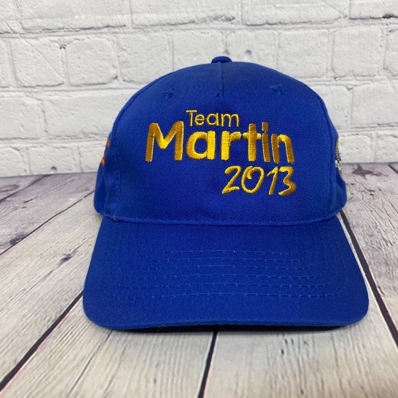 Racing Hat Cap Snapback Blue Team Martin 2013 Pedigree Wild Rows Uncle Bens - Picture 5 of 13